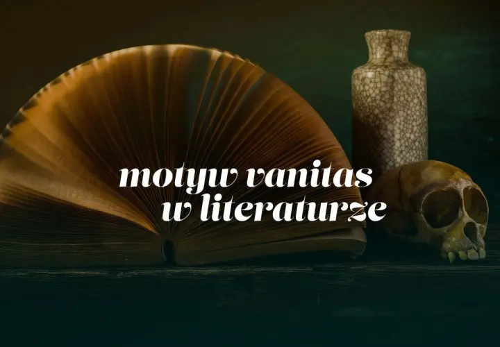 Otwarta księga, czaszka i waza – symbolika vanitas w literaturze.