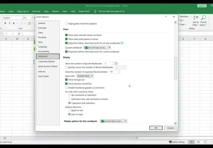 Excel: Przeliczanie 1 cm na piksele - Jak ustawić rozmiar komórki
