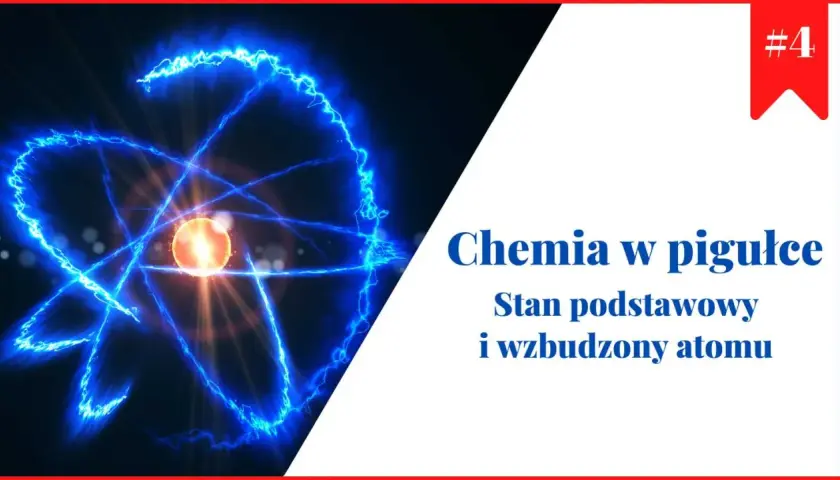 Energetyczny stan wzbudzony atomu z jądrem i krążącymi elektronami.