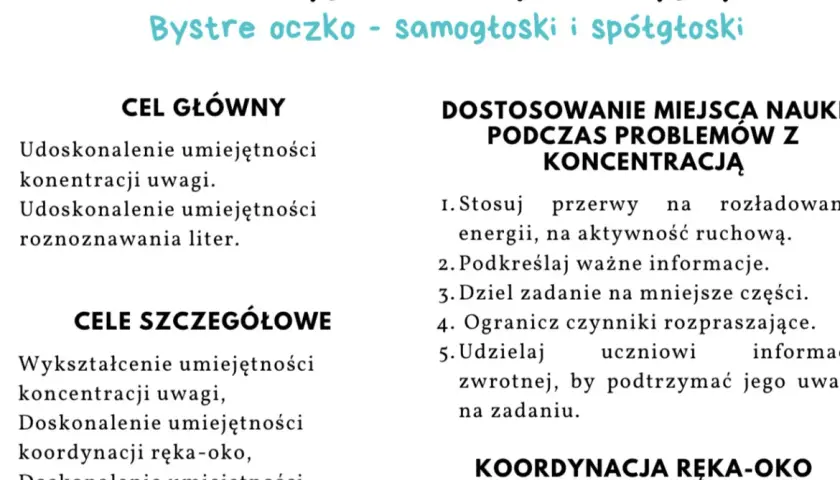 Jak przygotować konspekt zajęć korekcyjnych - kompletny poradnik