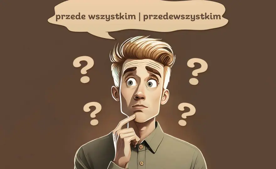 Przede wszystkim - razem czy osobno - poprawna pisownia