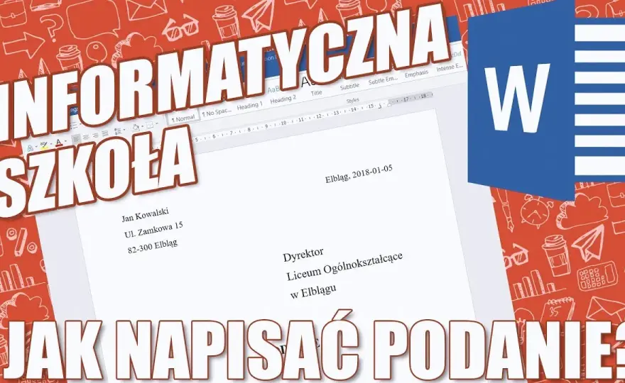 Jak napisać podanie do LO? Wzór i porady krok po kroku