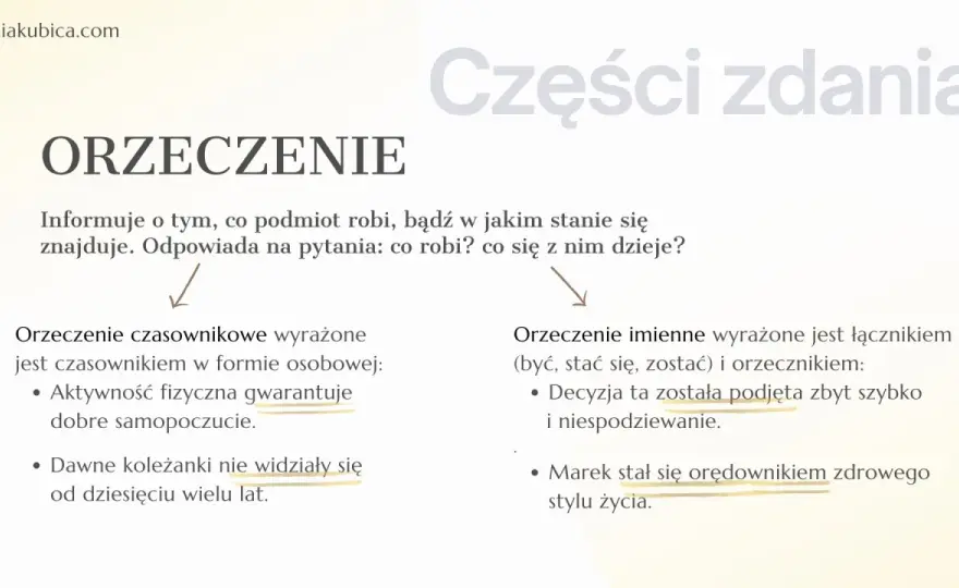 Orzeczenie w zdaniu - Jak je rozpoznać i unikać błędów?