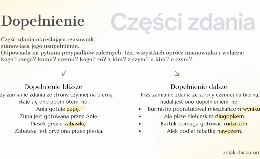 Dopełnienie - jak je rozpoznać? Koniec z pomyłkami!