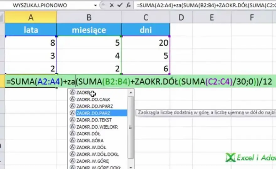 Skuteczne obliczanie stażu pracy w Excelu: Proste metody