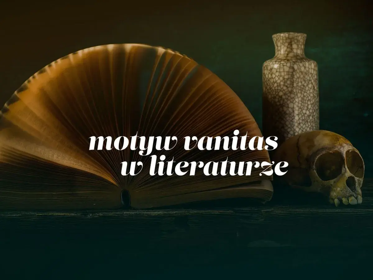 Otwarta księga, czaszka i waza – symbolika vanitas w literaturze.